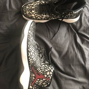 Jordan’s ultra Fly basketball shoe black and white